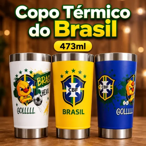 Copo térmico personalizado copa 2026
