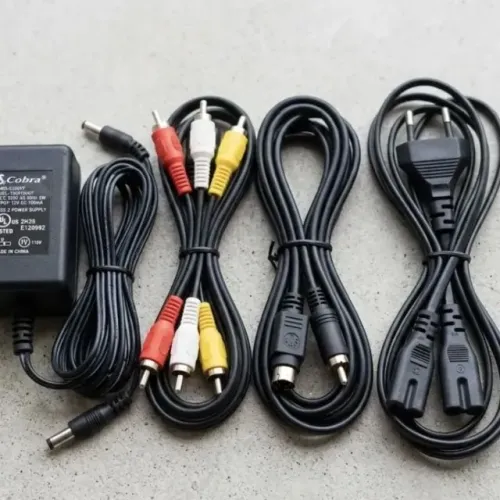 lote 4 cabos diversos cobra a/v rca e força