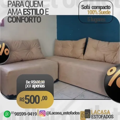 Sofá compacto, sofá de canto.