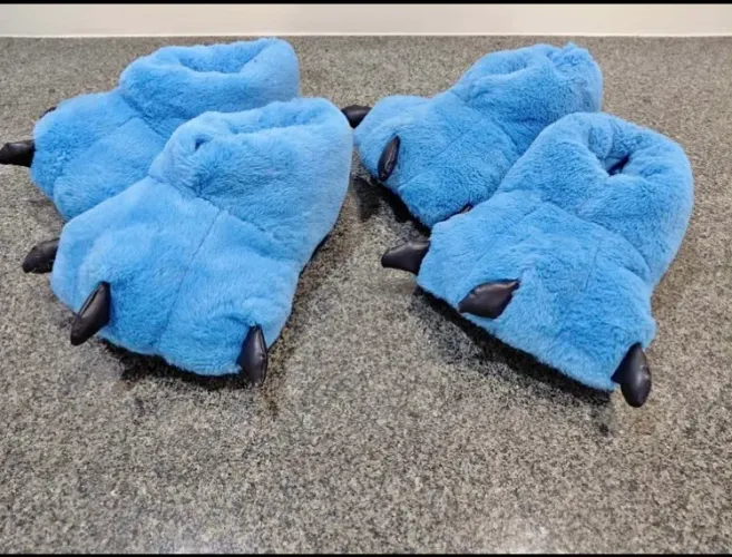 2 pantufas de patas 