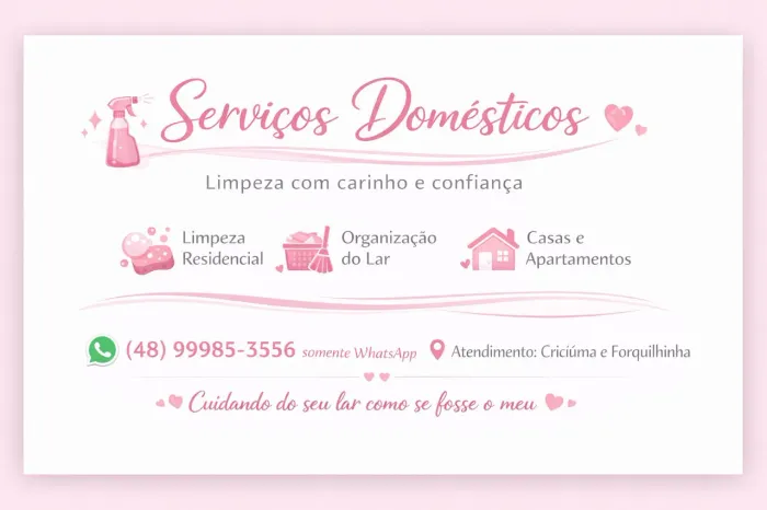 Limpeza residencial e de escritórios