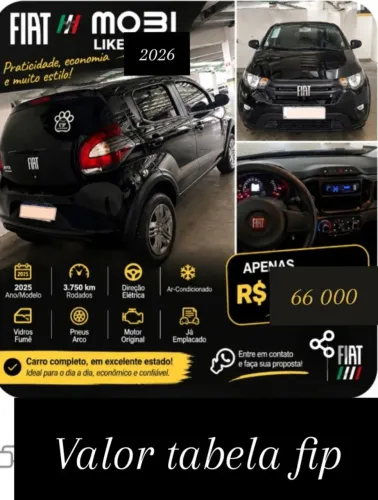 Fiat Mobi Like 1.0 Fire Flex 5P. 2026