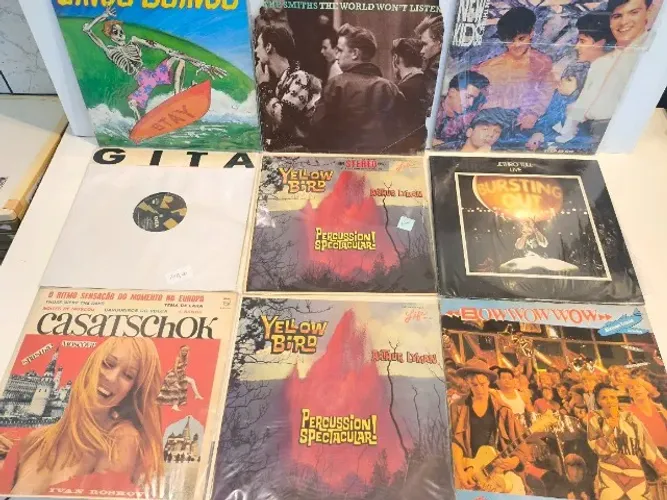 Lote 9 Discos De Vinil Lp Rock Pop The Smiths Oingo Boingo - usado 