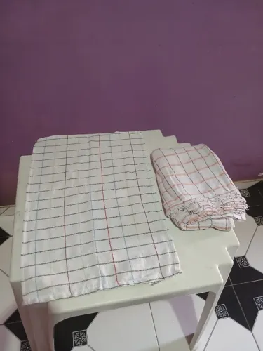 Pano de Prato Xadrez 100% Algodão