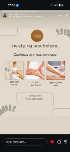 Esteticista: ( Facial, Corporal e depilação)