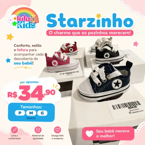 Tênis bebê Starzinho 