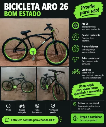 vende-se bicicleta