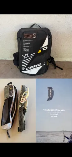 Kitesurf Core xr6 9m 2021 pipa mochila barra