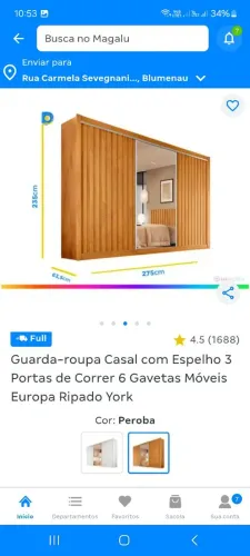 Guarda-roupa casal
