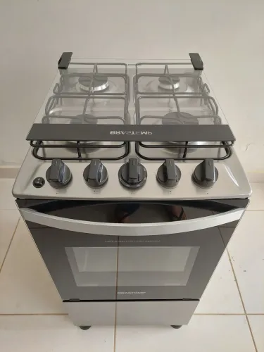 Fogão 4 Bocas Brastemp Inox