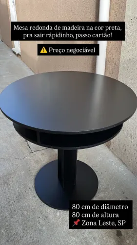 MESA REDONDA - 80 CM