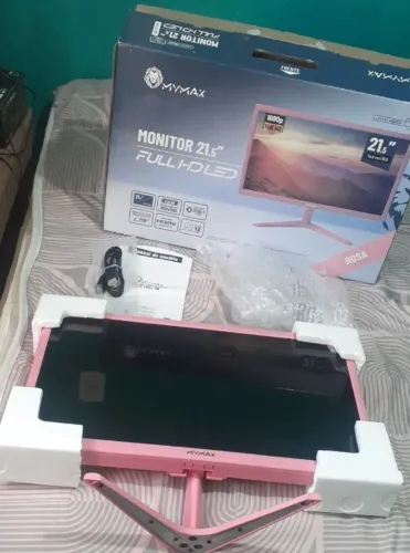 Monitor Gamer Rosa Mymax 21.5" Full HD (Na Caixa)<br>