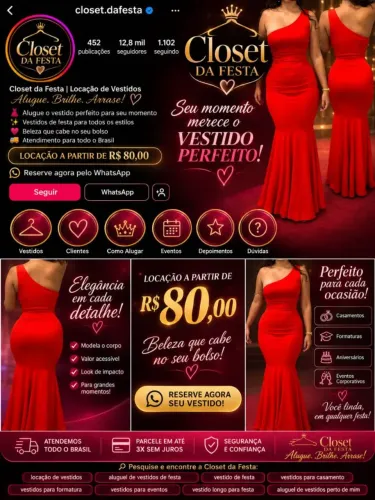 Aluguel de Vestidos de Festas