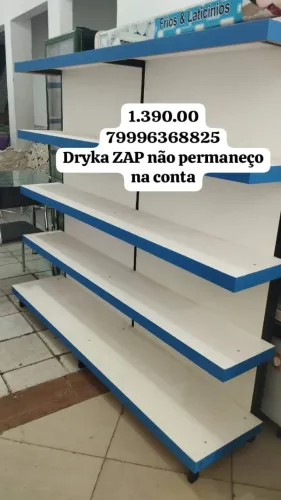 gondola pratilheira de canto em mdf