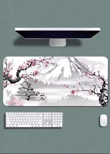  Mouse Pad Gamer p/ Destktop Borda Costurada Estampas Orientais  90x40