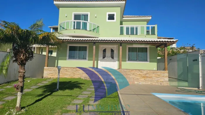 COD 1980 - Casa de alto padrão em condomínio na Ogiva, Cabo Frio-RJ! 4 quartos, 3 suítes,