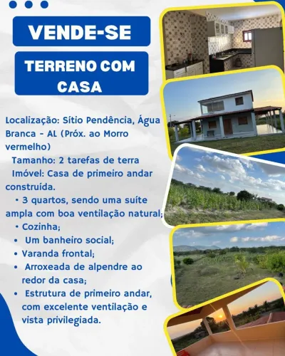 Terreno com casa