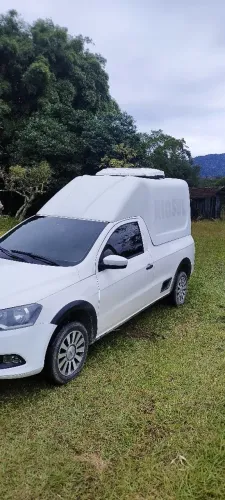 Capota de fibra para Saveiro G5 em diante com climatizador.