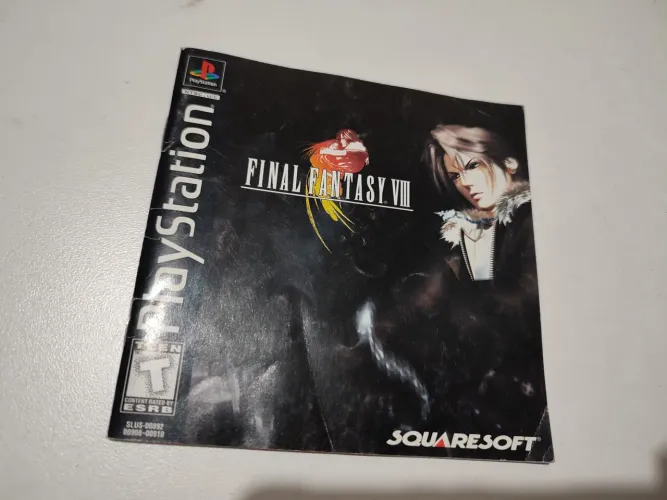 Manual Final Fantasy VIII PlayStation PS1 FF8 Sem Jogo Sem Caixa