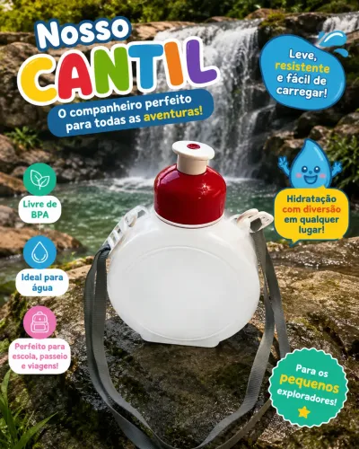Cantil infantil vermelho (16 unidades)