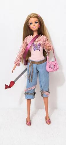 Conjunto artesanal - diário da barbie 