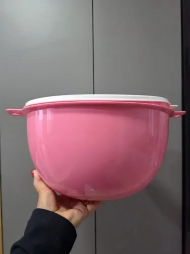 Tuppeware Redonda Rosa 10L Sem Uso