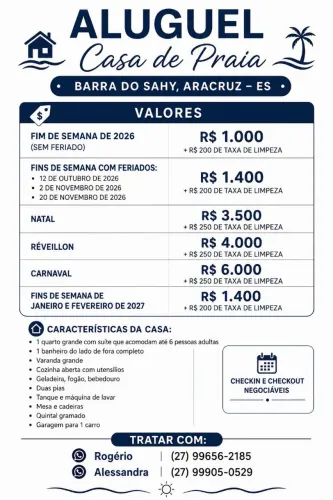 Casa de Praia - Barra do Sahy