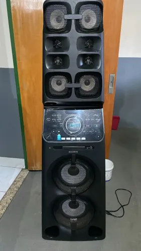 ? Som Sony Potente para Festas - Bluetooth, DVD e Karaokê Vendo caixa de som/mini system 