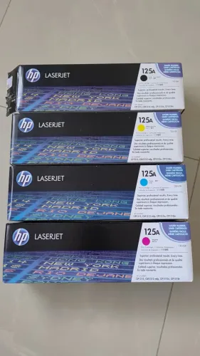 Toner HP 125A Original Kit 4 Cores LaserJet (3 Lacrados) CB540A CB541A CB542A CB543A