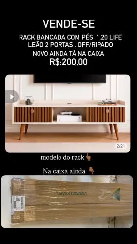 Rack bancada novo 