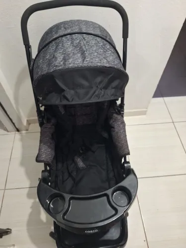 Carrinho de bebê alça reversivel com bebê conforto cosco