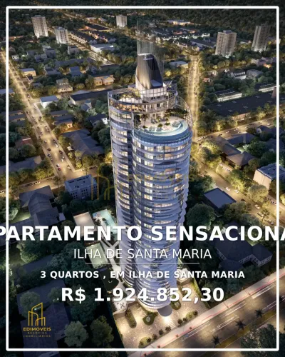 Apartamento Moderno com 3 Suítes e Lazer Incrível na Ilha de Santa Maria