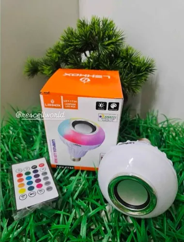 Lâmpada RGB com Som Bluetooth.