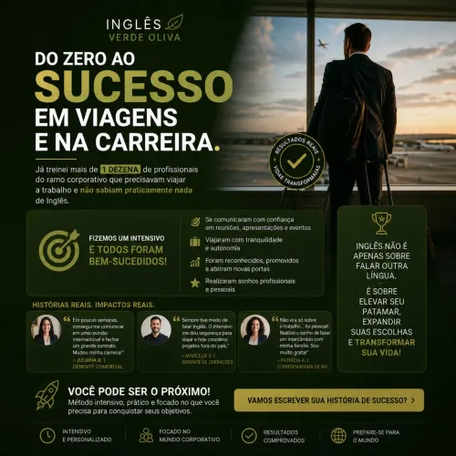 Pacote Intensivo Para Viagens (Aulas de Inglês)