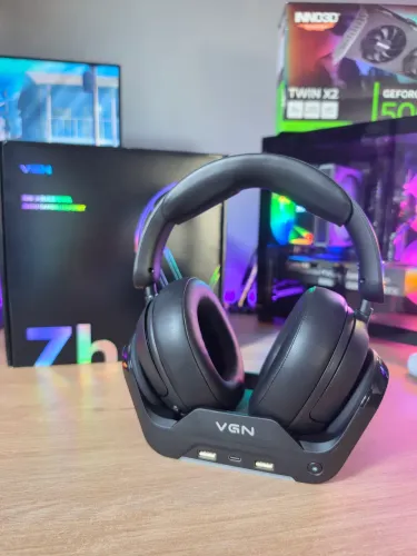 4 dias de uso - Headset VGN Zhouting Pro com base de carregamento