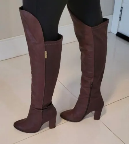 bota feminina over the knee 34