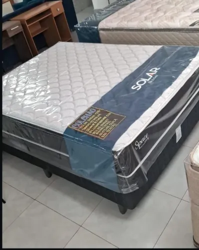 Cama Box casal Pradão Space molas ensacadas Pronta Entrega 