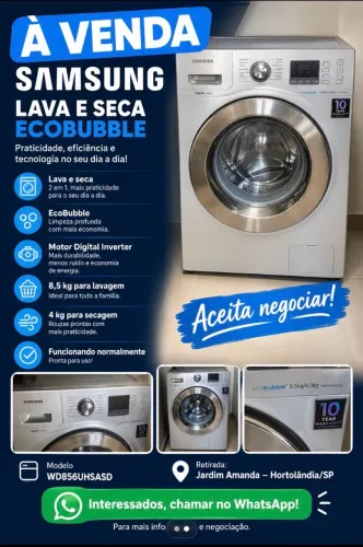 Vendo lava e seca Samsung