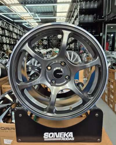 Jogo de rodas advan aro 17 4x108 novas 