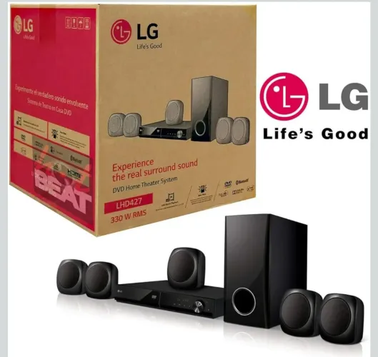 DVD Home Theater 5.1. Com Rádio Am/FM.