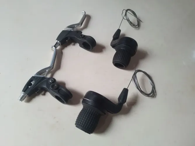 Passador de marcha e freio para bike