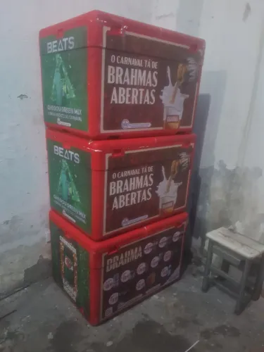 10 caixas térmicas isopor Brahma