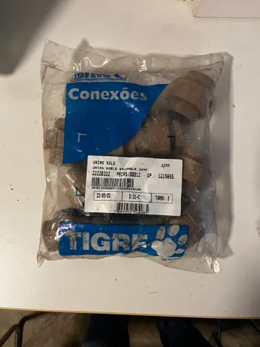 Kit 12 unidades União soldável 32mm Tigre