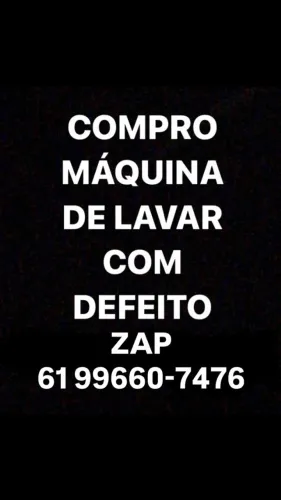 Compra de máquina de lavar 