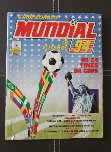 Relíquia de Colecionador: Álbum Copa 1994 COMPLETO e Original