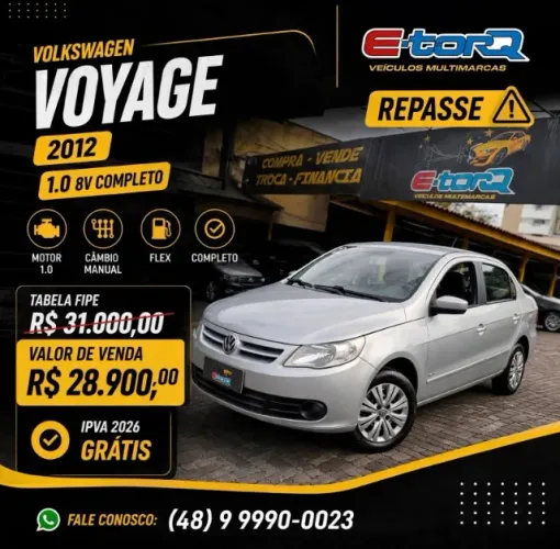 Volkswagen Voyage 1.0/1.0 City MI Total Flex 8V 4P 2012