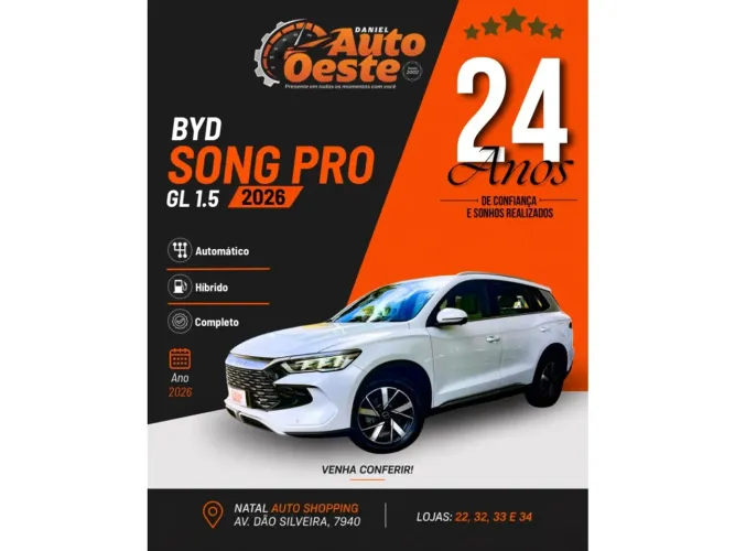 BYD Song Pro GL 1.5 16V Aut. (hibrido) 2026
