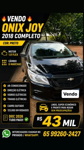 Chevrolet Onix JOY Hatch 1.0 8V Flex Mec. 4P 2018