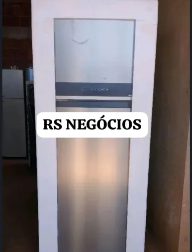 Geladeira Midea 394L Inox 127v, Lacrada + NF (Até 12x)