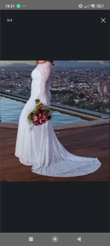 Vestido de noiva minimalista